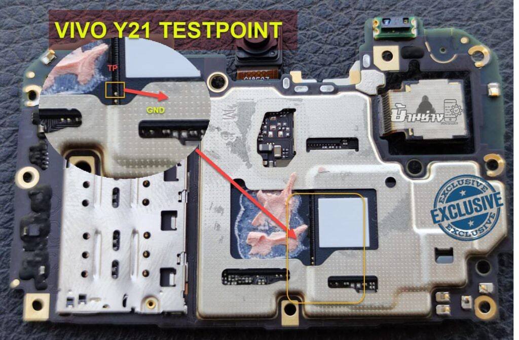 Vivo Y21 Test Point / EDL Point